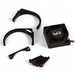 Yeah Racing Tornado Motor Heat Sink with 30mm High Speed Fan Set (BK)