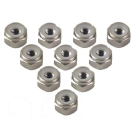 Yeah Racing 3mm Aluminium Lock Nut (col. Titan)