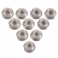 Yeah Racing Tuercas Aluminio 3mm con Freno y Labio (flanged) Color Titanio