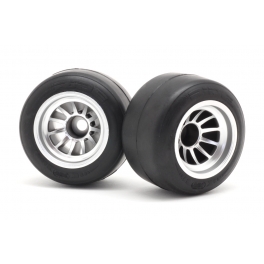 Ride XR High Grip Ruedas Traseras F1 F104 61mm montadas y pegadas