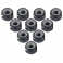 Yeah Racing Tuercas 4mm Aluminio con Freno de Nylon Color Negro