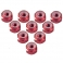 Yeah Racing Tuercas 4mm Aluminio con Freno de Nylon Color Rojo