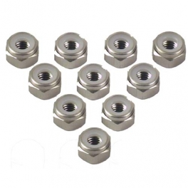 Yeah Racing 4mm Aluminium Nylon Lock Nut (TI)