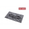 VBC Racing Tapete de Neopreno Gris
