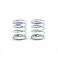 SMJ Silver Line Spring TS2.5-2.8 (Short/Red/2pcs)