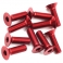 Yeah Racing Tornillos 3x10mm Cabeza Plana de Aluminio 7075 Allen Rojo