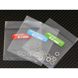 Destiny M3 Shim Set 3x5mm (0.1/0.2/0.3mm)
