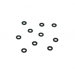Destiny 3x5.5x1.0mm Aluminum Spacer (Black), 10 pcs