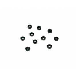 Destiny 3x5.5x2.0mm Aluminum Spacer (Black), 10 pcs