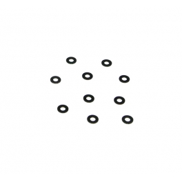 Destiny 2.5x5.5x0.5mm Aluminum Spacer (Black), 10 pcs