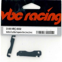 VBC Placas 1mm, 0,5mm delantera/trasera