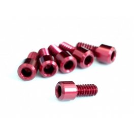 Roche 4-40x1/4" Cap Head Screw with 2mm Hex, Red