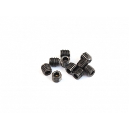 Roche Tornillos M3x3mm Prisioneros, 10 pcs