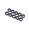 Radtec Espaciadores de Aluminio 3x5.5x1.5mm, Negro, 10 pcs
