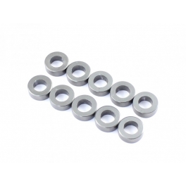 Radtec Espaciadores de Aluminio 3x5.5x1.5mm, Titanio, 10 pcs