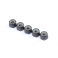 Radtec Tuercas de Aluminio con Freno M3x5.5, Negro, 5 pcs