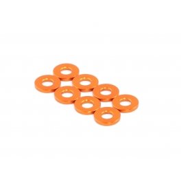 Radtec 3x7x1.0mm Aluminum Damper Spacer, 8 pcs, Orange