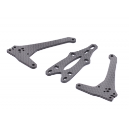 Roche Rapide F1 EVO2 Graphite Narrow Front Arm Set, -4mm (Ride and Hudy offset)