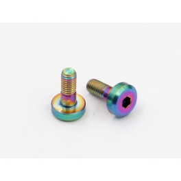 Roche M3x8mm Ti Motor Screw, Rainbow Color, 2pcs Arco&iacute;ris