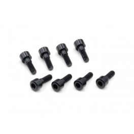 Roche M2.5x8mm Cap Head Wheel Screw, Black, 8 pcs
