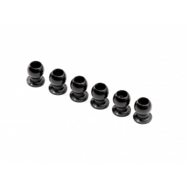 Roche Aluminium 4.8x6mm Ballstud, Reinforced, 6 pcs