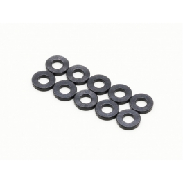 Roche Espaciadores de aluminio 2.5x5.5x2mm negros