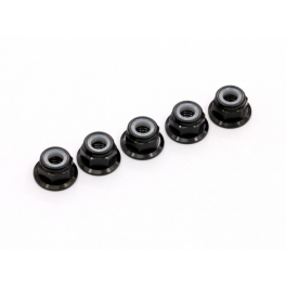 Roche M4 Aluminum Locknut (Black), 5 pcs