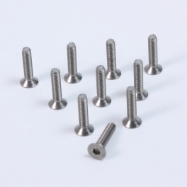 Yeah Racing Titanium hex socket flat head Machine Screw 3x14mm