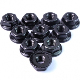Yeah Racing Tuercas Dentadas Aluminio 4mm negras